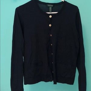 Ralph Lauren Navy Button up Cardigan